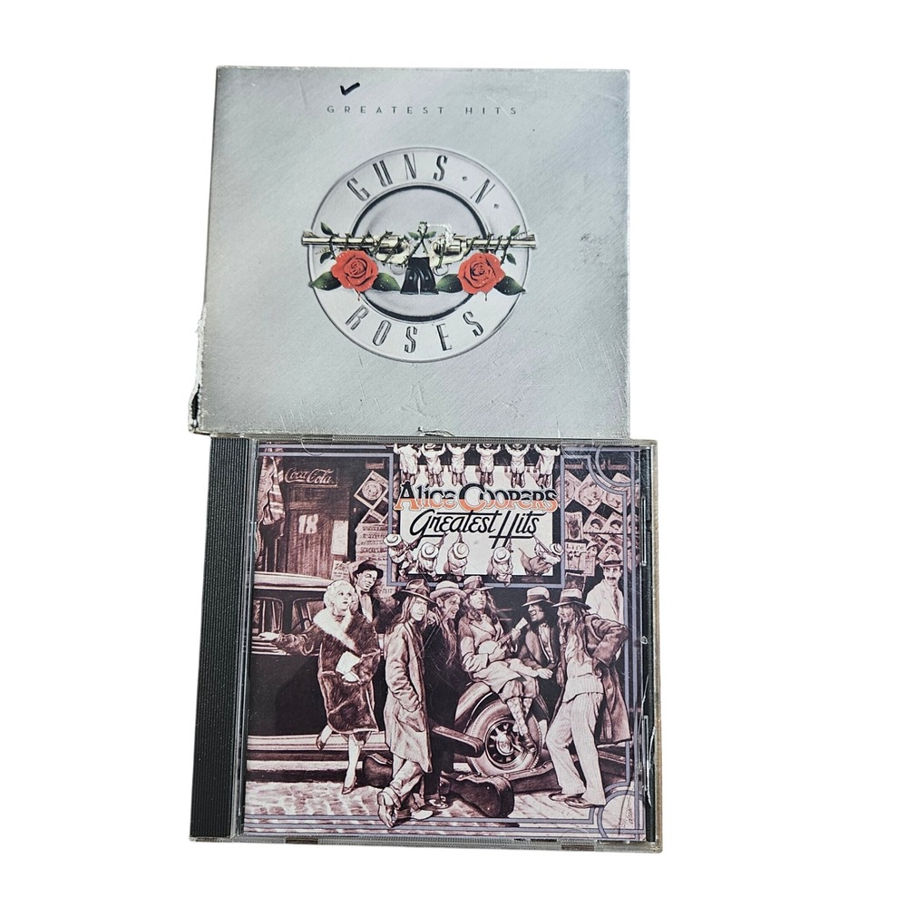 Lot of 2 Rock CDs Guns N Roses Greatest Hits CD and Alice Cooper Greatest Hits